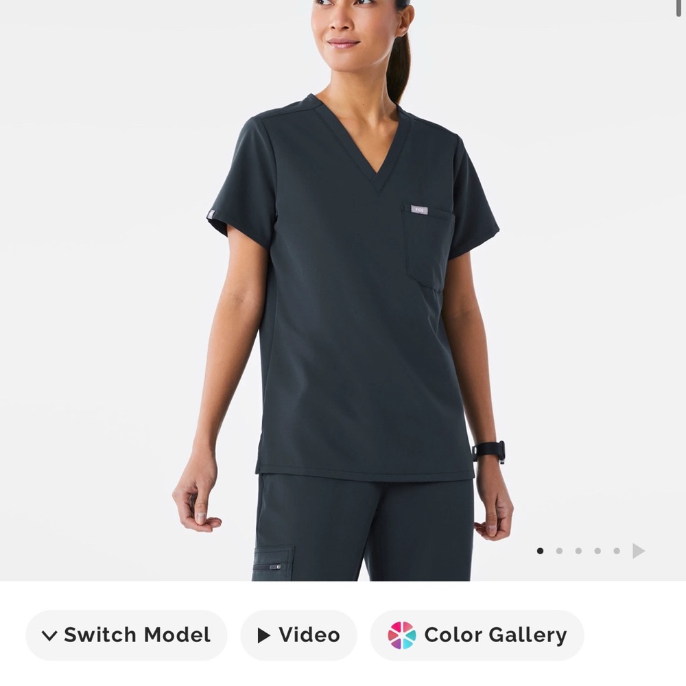 FIGS Catarina Scrub Top • Dark Harbor